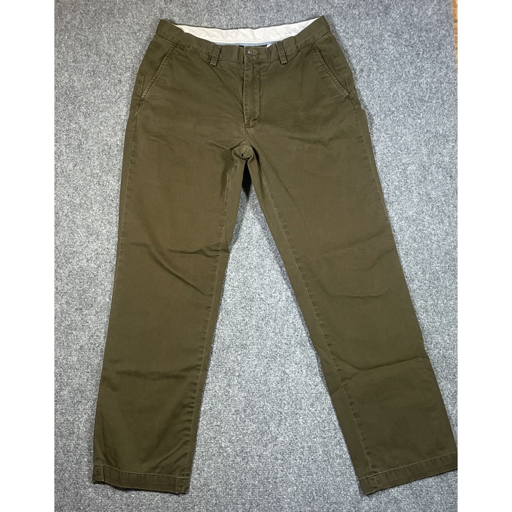 Polo Ralph Lauren Chino Pants Mens 32x32 (fits 30x30) Olive Green Classic Fit